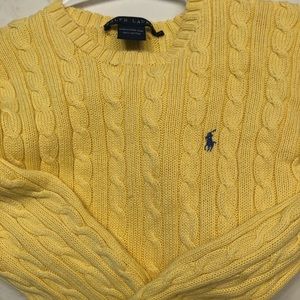 Ralph Lauren Cable Knit Sweater - Yellow